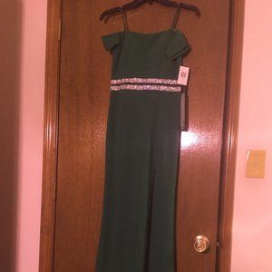 Green Long Dress, NWT, Special Occasion Collection-My Michelle, Size 5